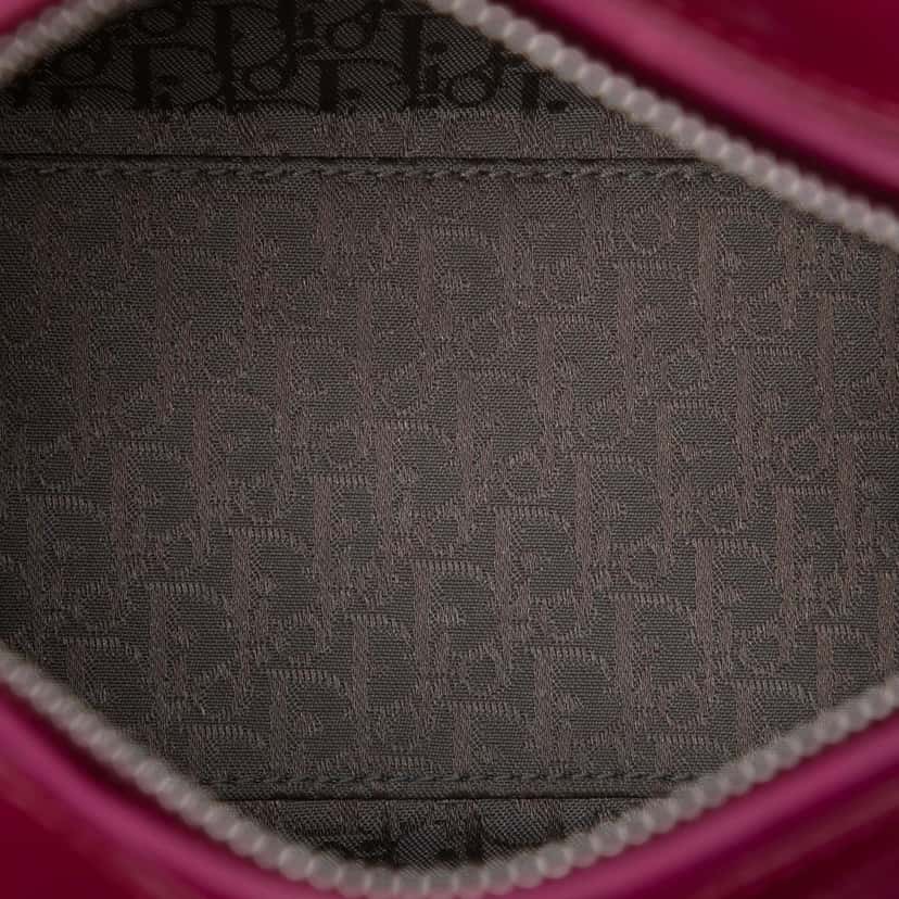 Dior Medium Patent Cannage Lady Dior Pink Leather Very good condition - Model View