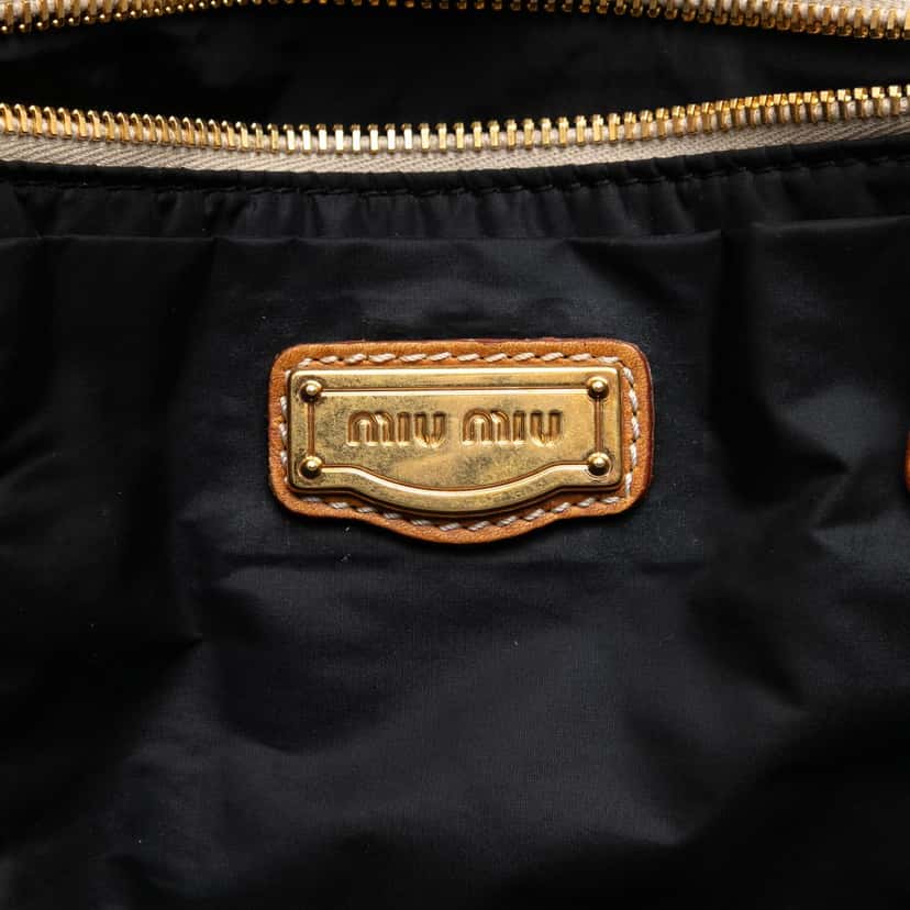 Miu Miu Printed Canvas Tote White Very good condition - Box View