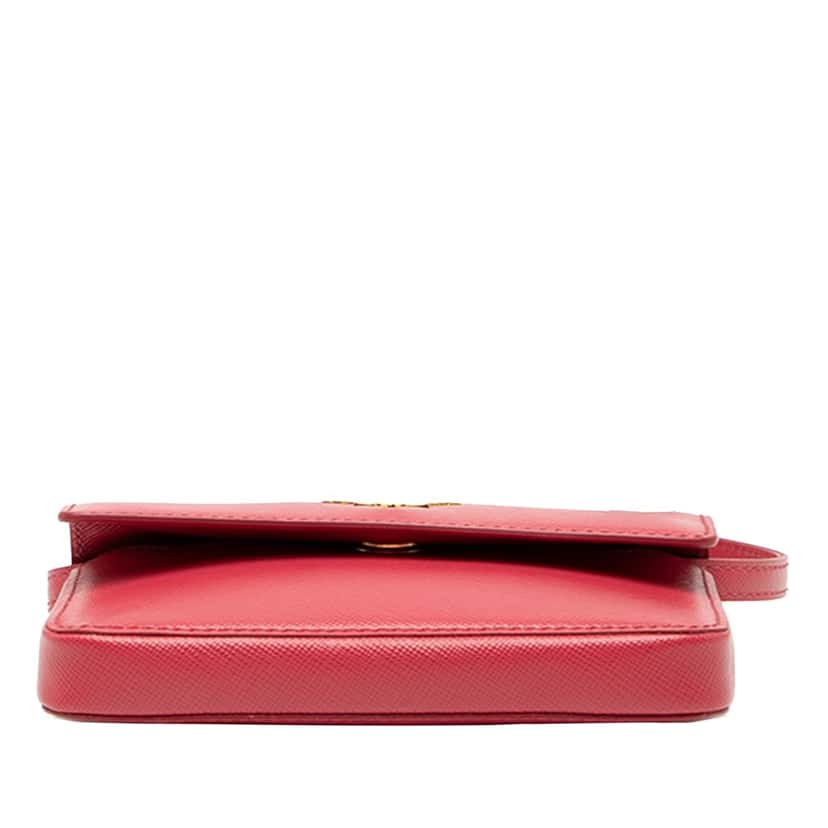 Prada Saffiano Crossbody Red Leather Very good condition - Inside View