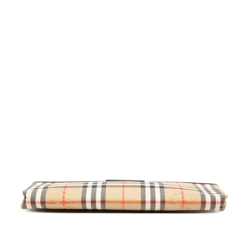 Burberry Haymarket Check Canvas Pencil Case Beige Very good condition - Inside View