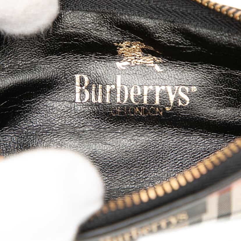 Burberry Haymarket Check Canvas Pencil Case Beige Very good condition - Box View