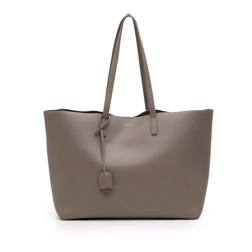 Saint Laurent Large Leather East West Shopping Tote Brown Leather Very good condition - Front View