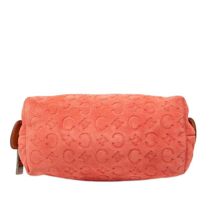 Celine C Macadam Suede Pouch Orange Leather Very good condition - Inside View