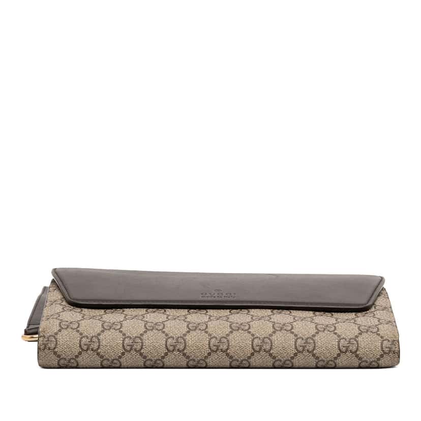 Gucci GG Supreme Clutch Beige Very good condition - Inside View