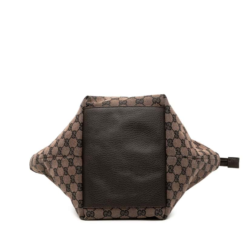 Gucci GG Canvas Web Tote Brown Very good condition - Inside View