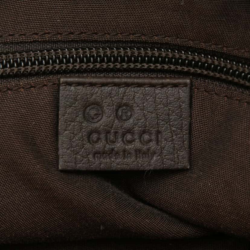 Gucci GG Canvas Web Tote Brown Very good condition - Box View