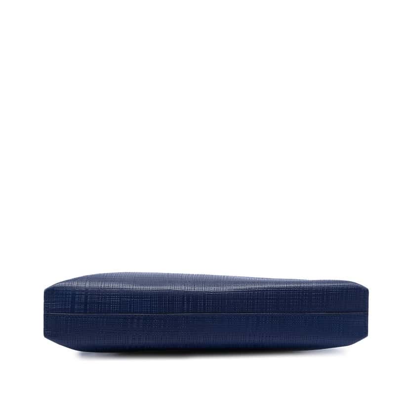 LOEWE Leather Anagram T Clutch Blue Leather Very good condition - Inside View