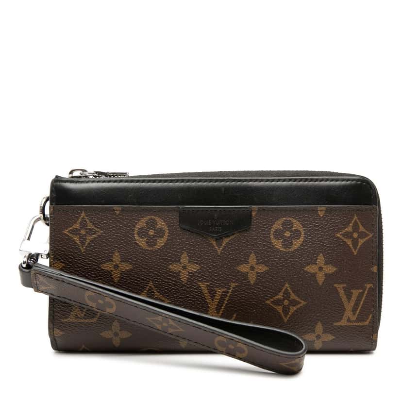 Louis Vuitton Monogram Macassar Dragonne Zippy Wallet Brown Very good condition - Front View