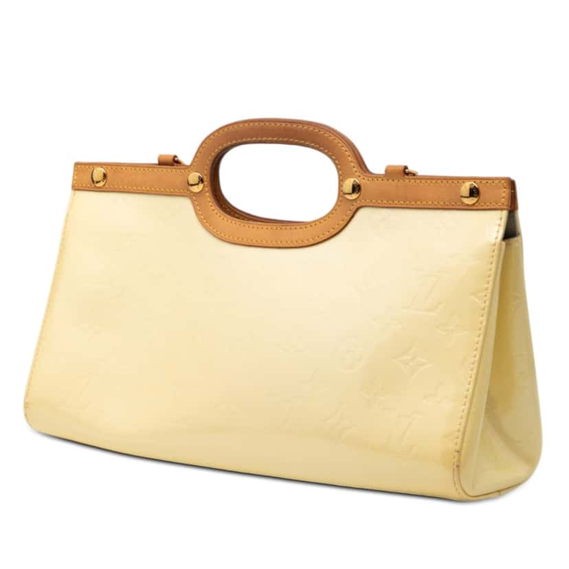 Louis Vuitton Monogram Vernis Roxbury Drive Yellow Leather Good condition - Back View