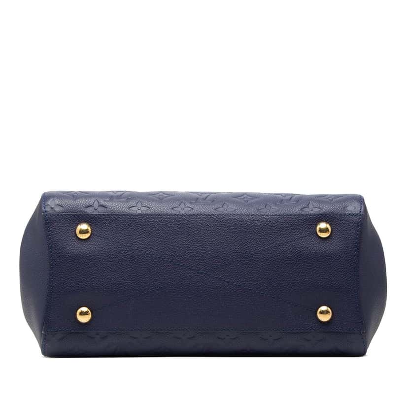 Louis Vuitton Monogram Empreinte Montaigne MM Blue Leather Very good condition - Inside View