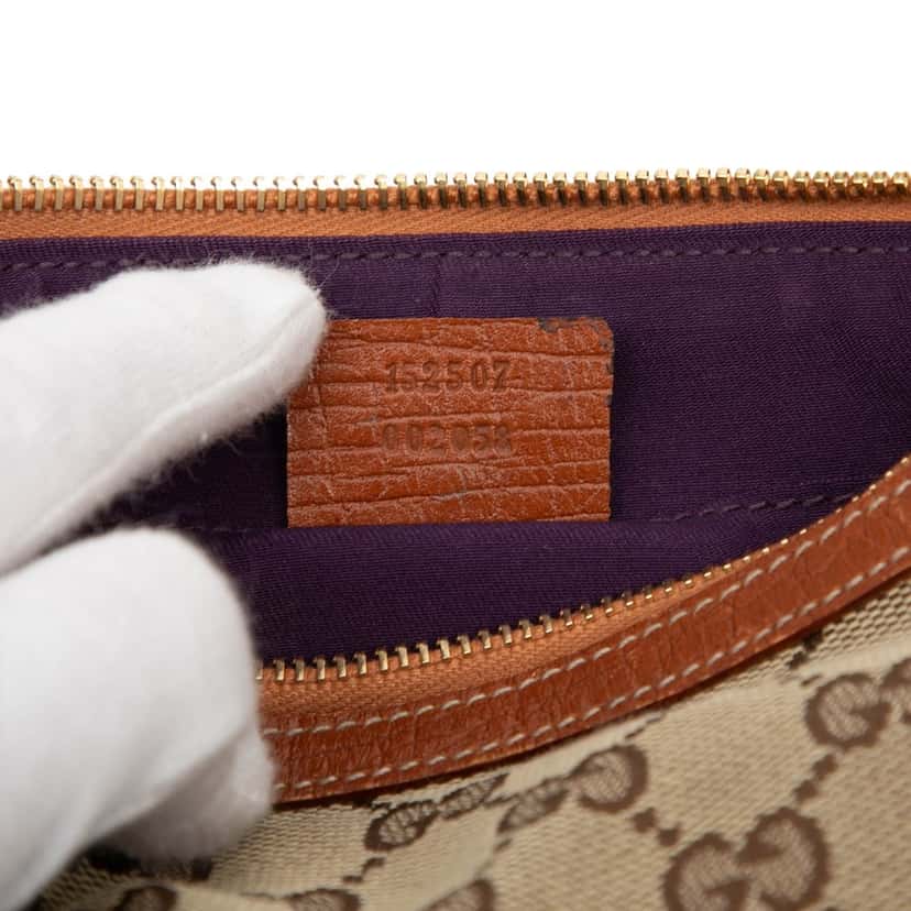 Gucci GG Canvas Jolicoeur Pochette Beige Very good condition - Box View