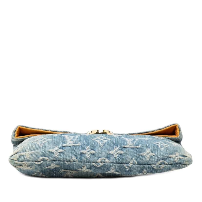 Louis Vuitton Monogram Denim Pochette Plate Blue Very good condition - Inside View