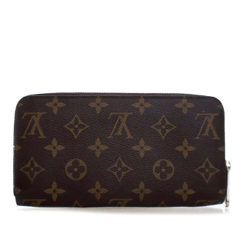 Louis Vuitton Monogram Zippy Long Wallet Brown Very good condition - Back View