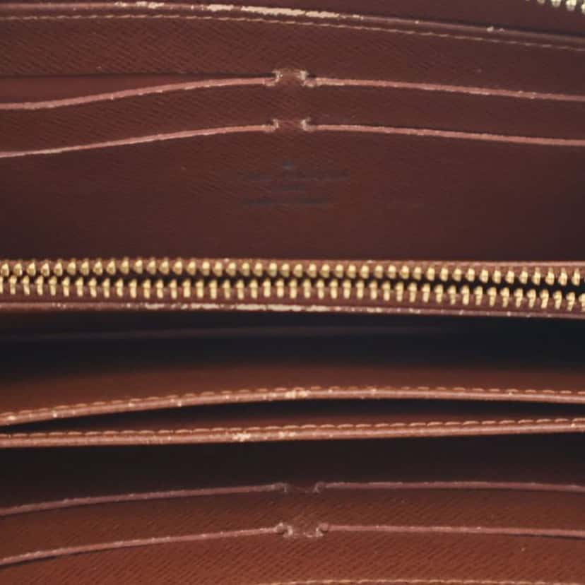Louis Vuitton Monogram Zippy Long Wallet Brown Very good condition - Model View