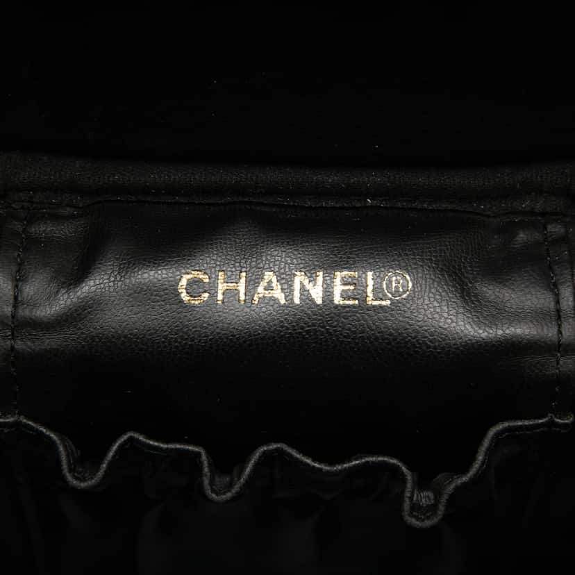 Chanel CC Caviar Vanity Case Black Leather Very good condition - Box View