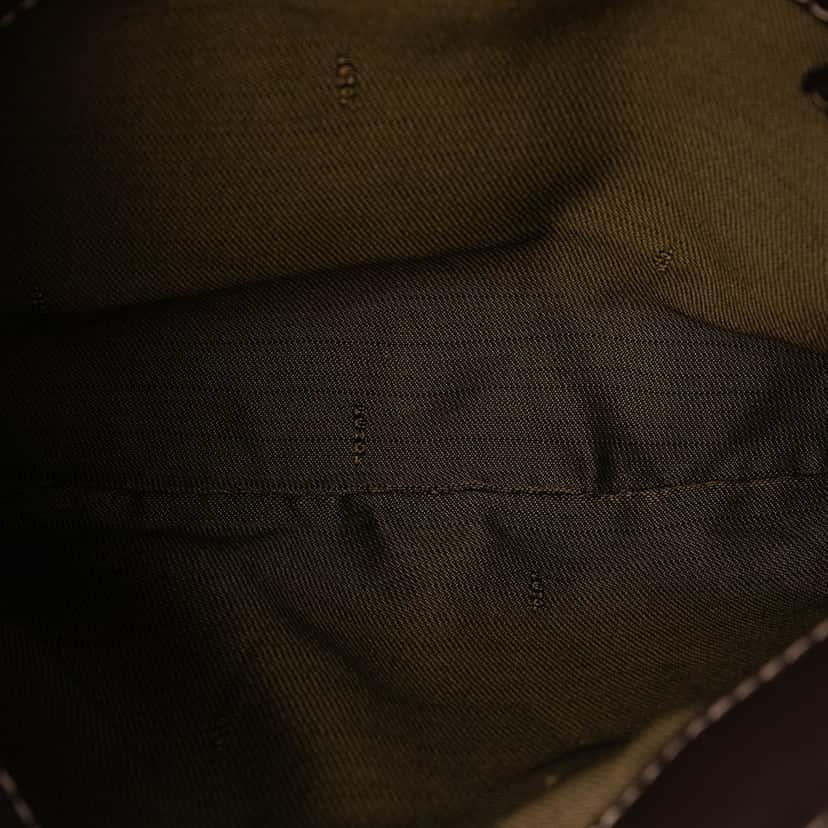 Fendi Zucca Coated Canvas Shoulder Bag Brown Very good condition - Model View