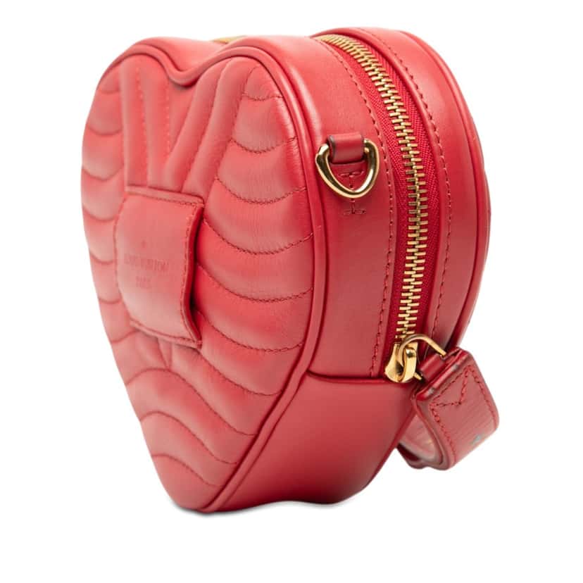 Louis Vuitton Calfskin Embellished New Wave Love Lock Crossbody Red Leather Very good condition - Back View