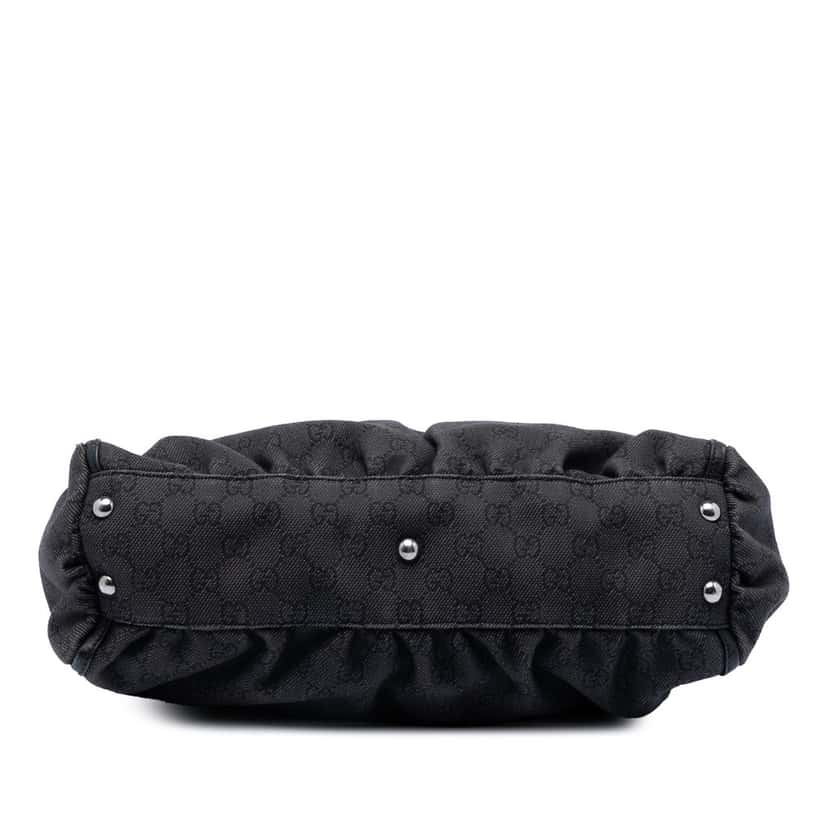 Gucci GG Denim Abbey D Ring Tote Black Very good condition - Inside View