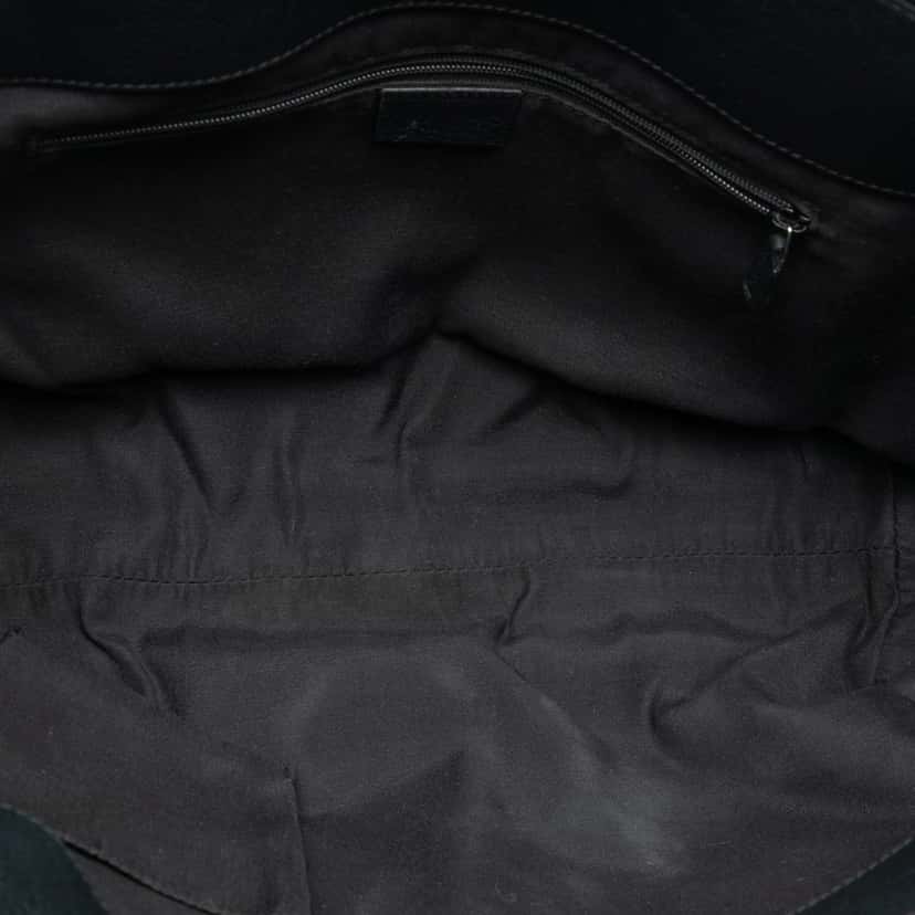 Gucci GG Denim Abbey D Ring Tote Black Very good condition - Model View