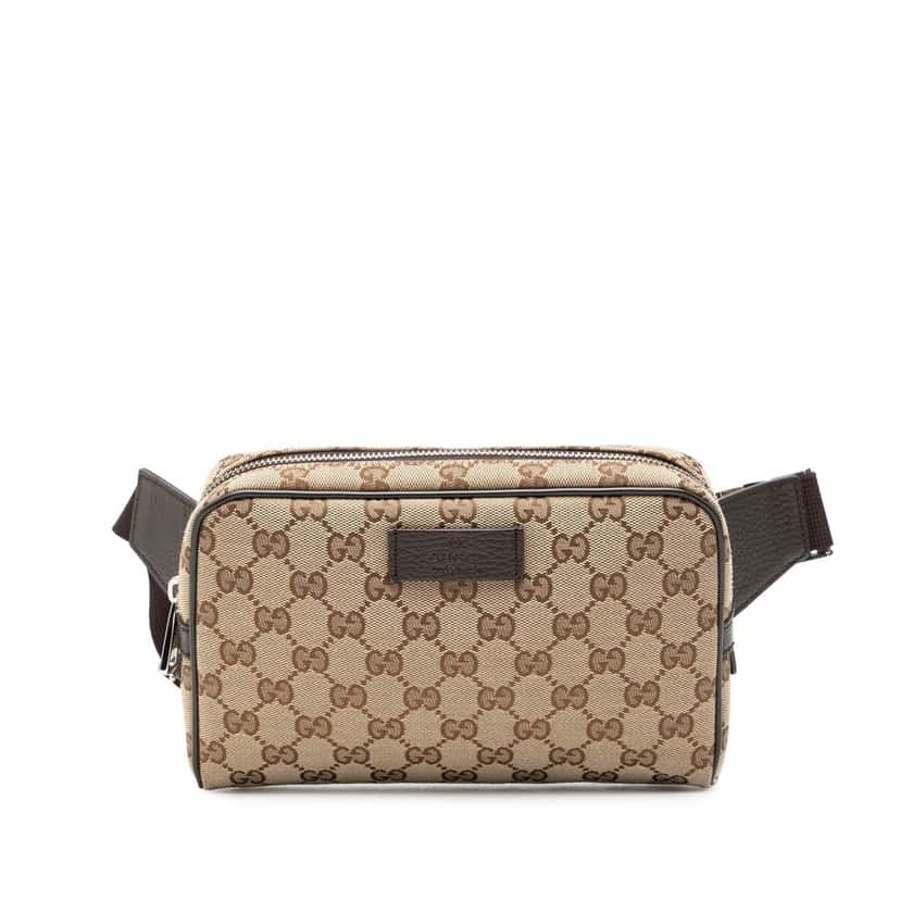 Gucci GG Canvas Belt Bag Beige Very good condition - Front View