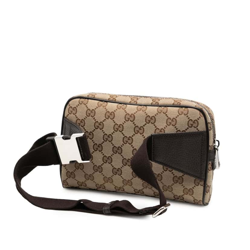 Gucci GG Canvas Belt Bag Beige Very good condition - Back View
