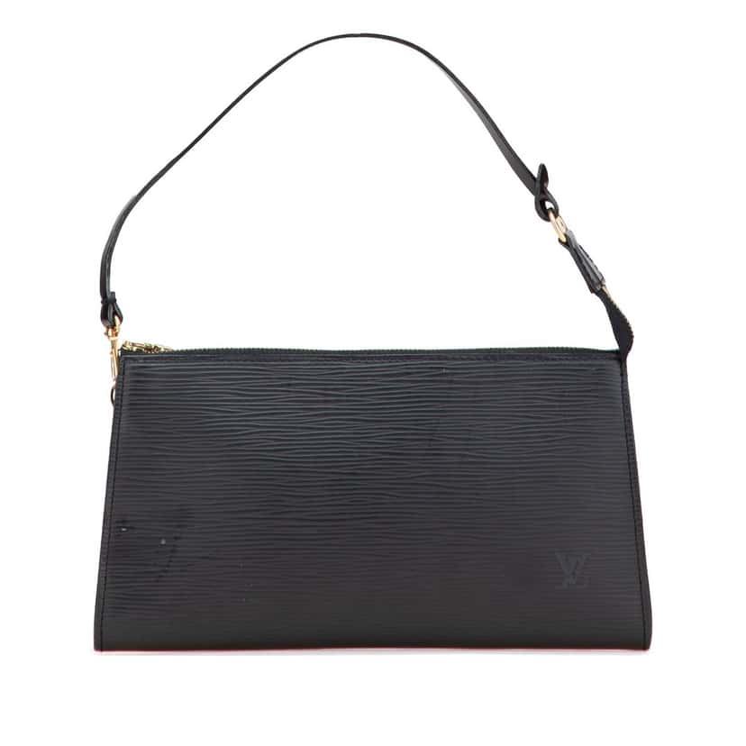 Louis Vuitton Epi Pochette Accessoires Black Leather Very good condition - Front View