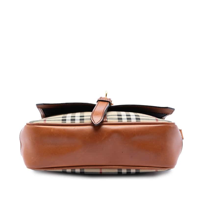 Burberry Haymarket Check Nylon Messenger Bag Beige Very good condition - Inside View