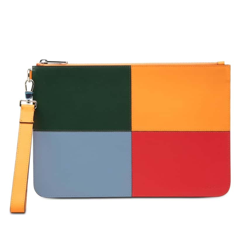 Burberry Leather Colorblock Clutch Other Leather Very good condition - Front View