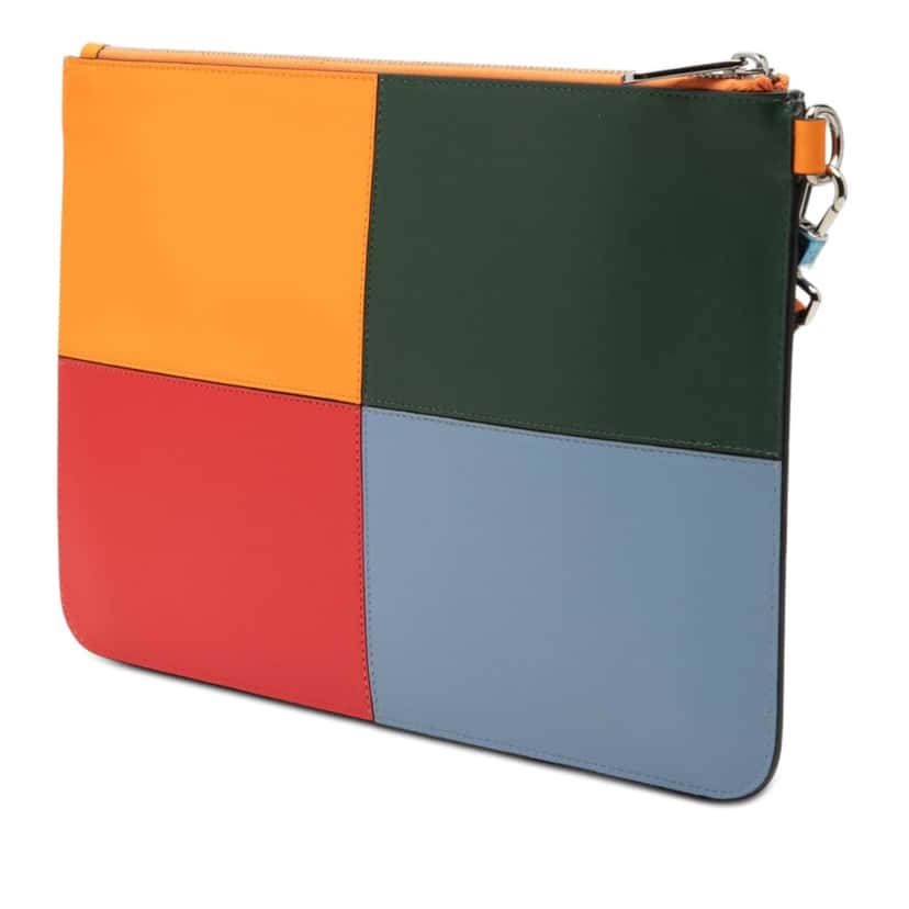 Burberry Leather Colorblock Clutch Other Leather Very good condition - Back View