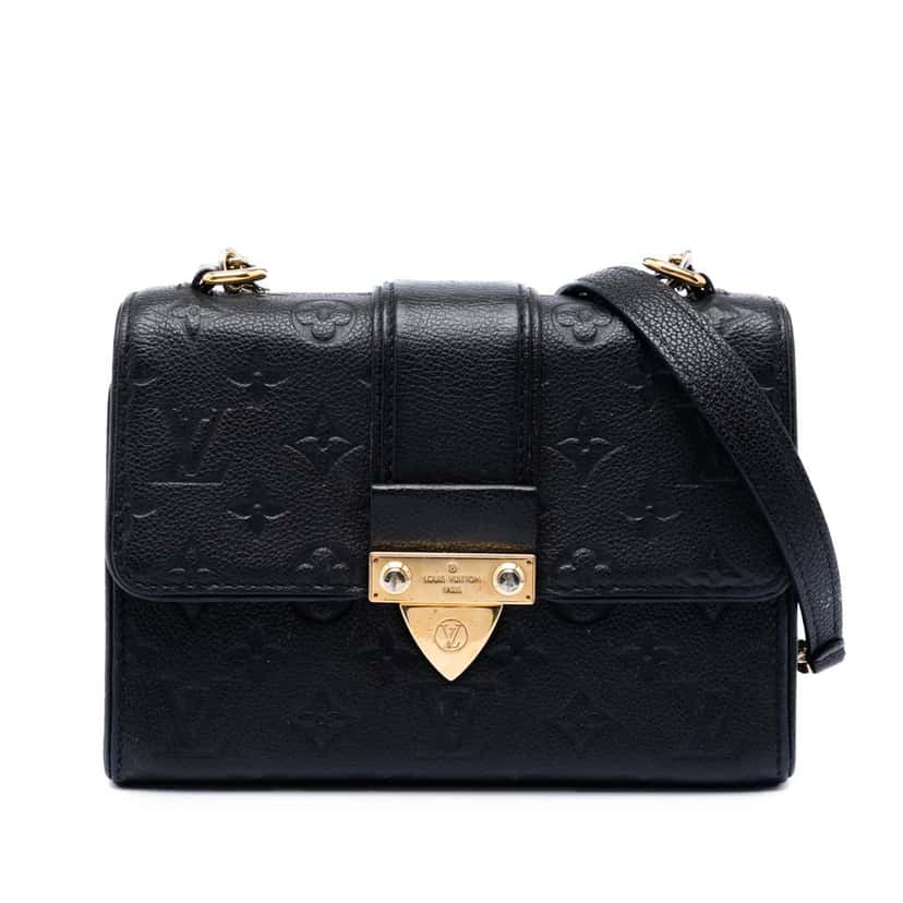 Louis Vuitton Monogram Empreinte Saint Sulpice BB Black Leather Very good condition - Front View