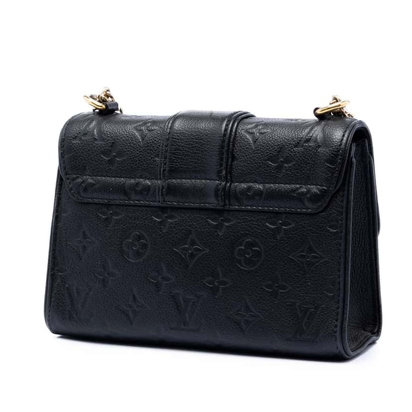Louis Vuitton Monogram Empreinte Saint Sulpice BB Black Leather Very good condition - Back View