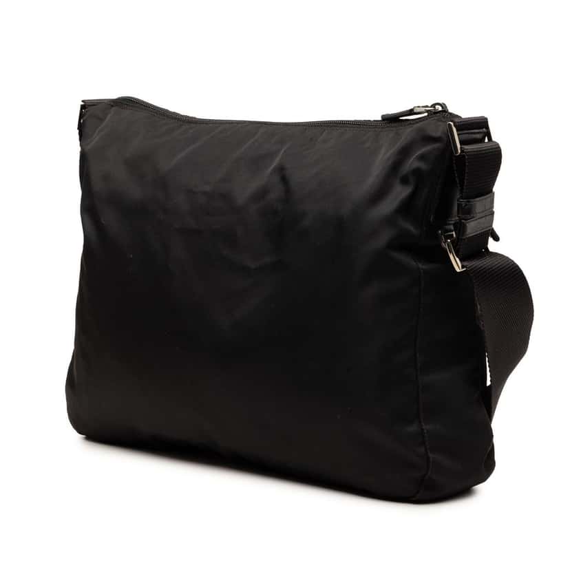 Prada Tessuto Zip Top Crossbody Black Very good condition - Back View