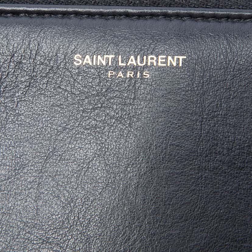 Saint Laurent Leather Teen Monogram Crossbody Black Leather Very good condition - Box View