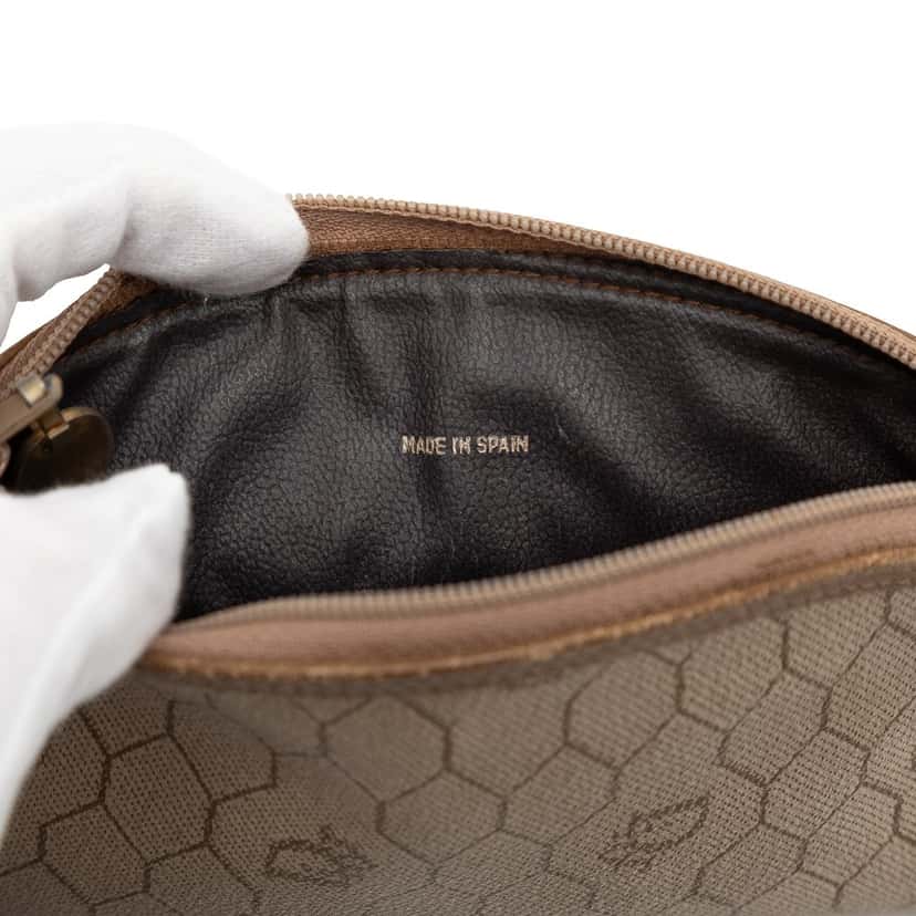 Dior Honeycomb Coated Canvas Cosmetic Pouch Beige Very good condition - Box View