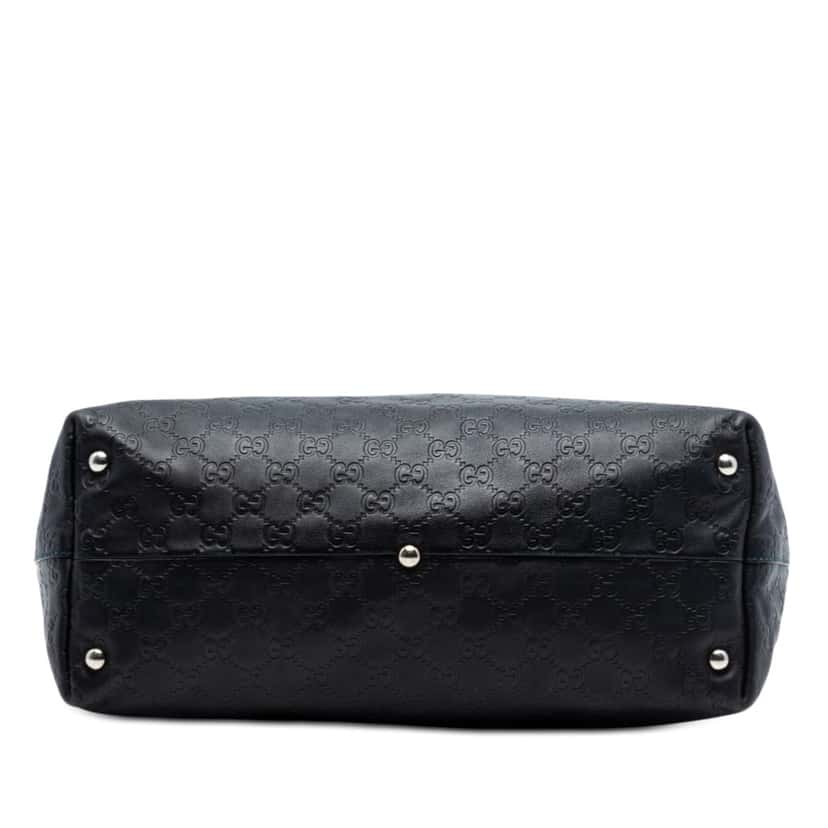 Gucci Medium Guccissima Icon Bit Tote Blue Leather Very good condition - Inside View