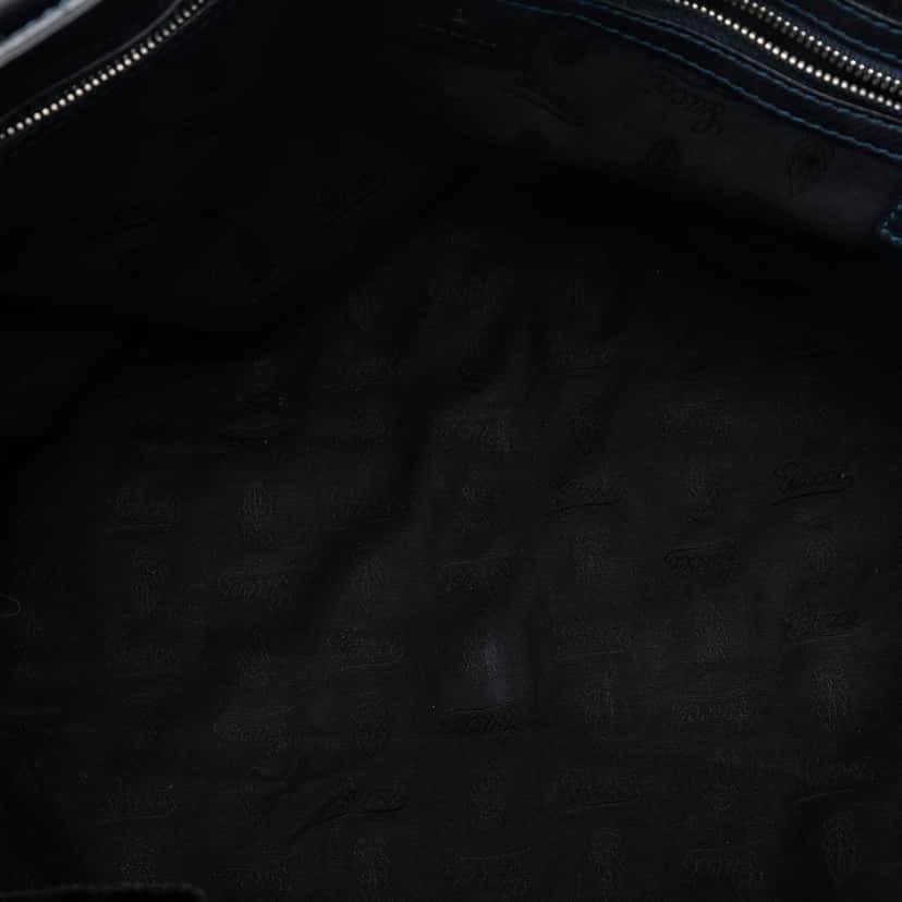 Gucci Medium Guccissima Icon Bit Tote Blue Leather Very good condition - Model View