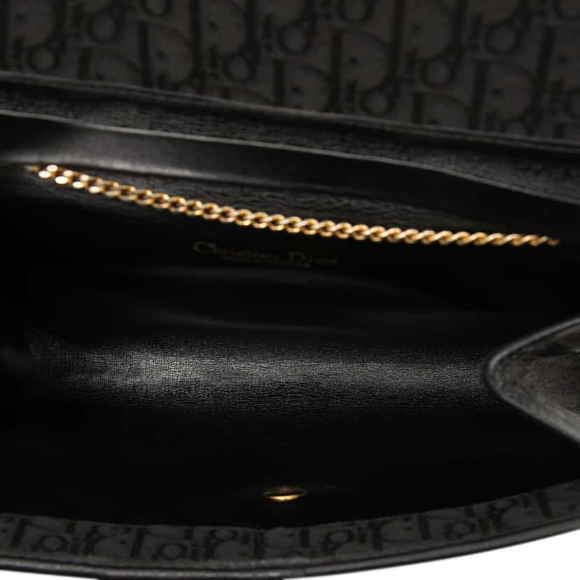 Dior Diorissimo Trotter Canvas Chain Crossbody Black Very good condition - Model View
