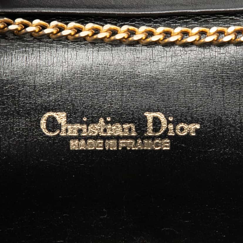 Dior Diorissimo Trotter Canvas Chain Crossbody Black Very good condition - Box View