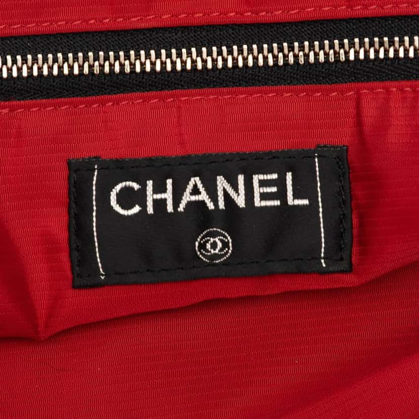Chanel Old Travel Line Nylon Tote Black Very good condition - Box View