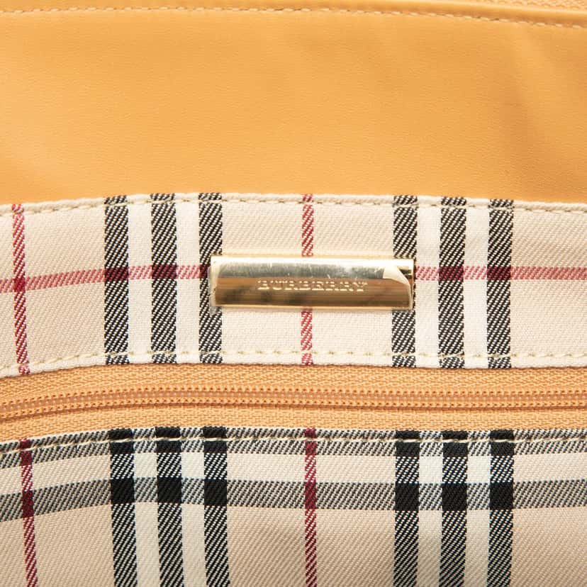 Burberry Leather Tote Brown Leather Very good condition - Box View