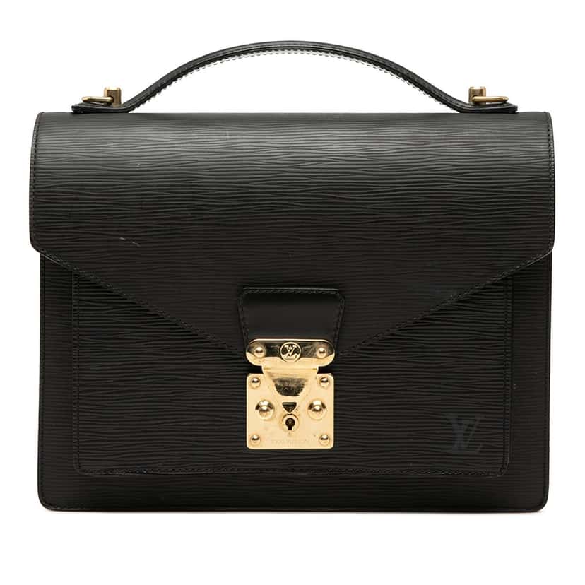 Louis Vuitton Epi Monceau 28 Black Leather Very good condition - Front View