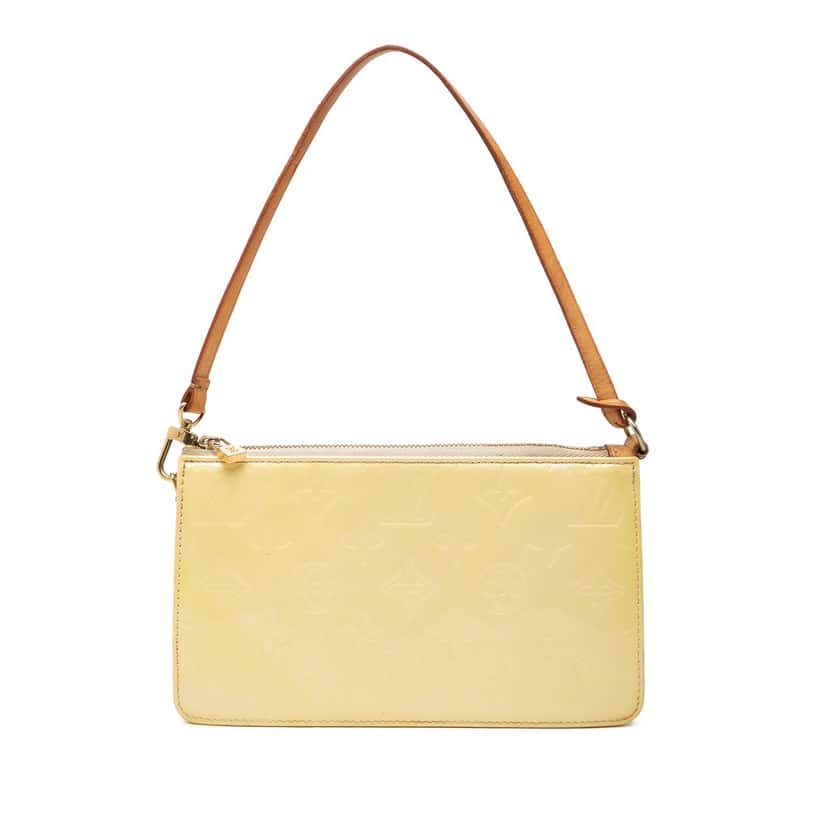 Louis Vuitton Monogram Vernis Pochette Lexington Beige Leather Very good condition - Front View