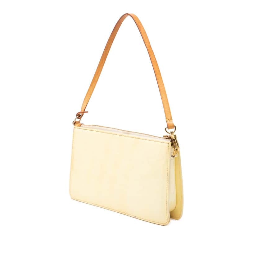 Louis Vuitton Monogram Vernis Pochette Lexington Beige Leather Very good condition - Back View