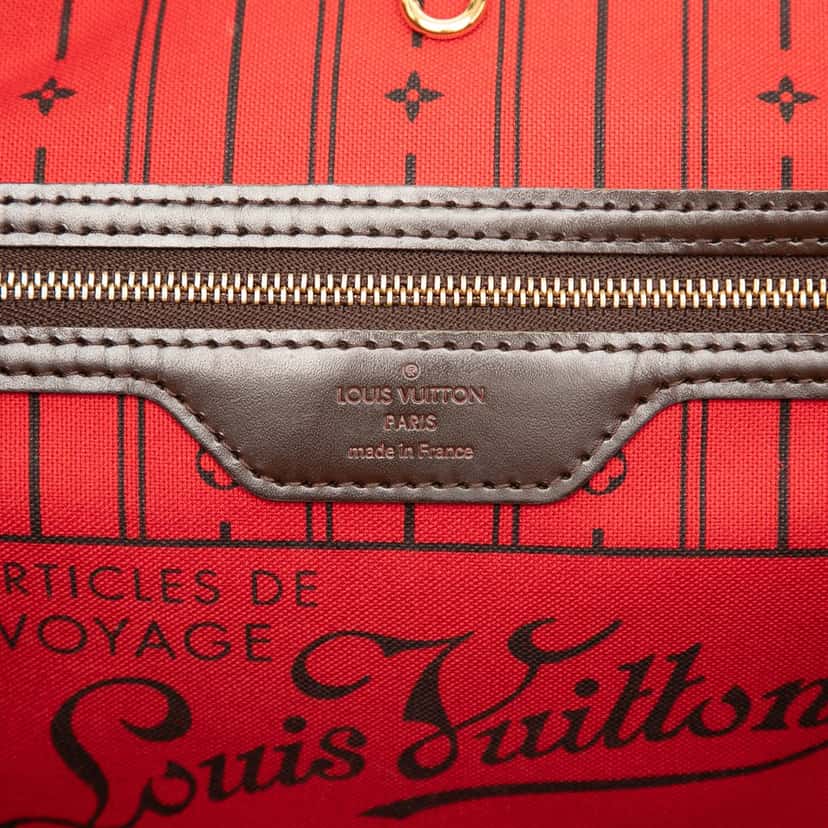 Louis Vuitton Damier Ebene Neverfull PM Brown Very good condition - Box View