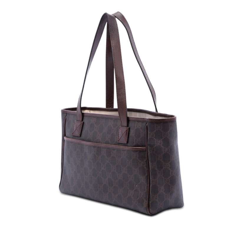 Gucci GG Supreme Tote Brown Very good condition - Back View