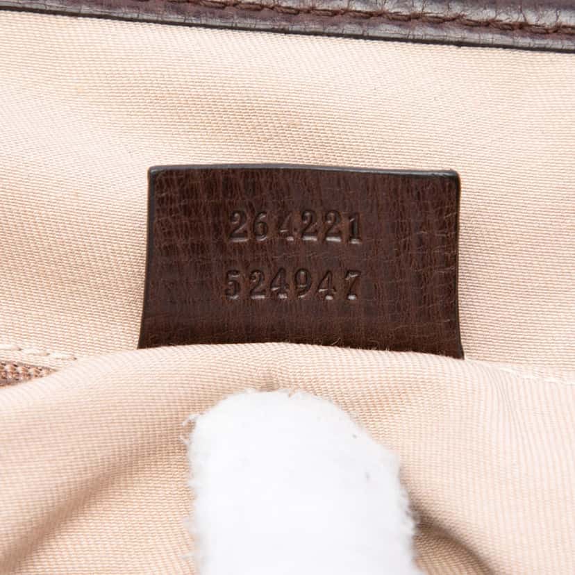 Gucci GG Supreme Tote Brown Very good condition - Box View