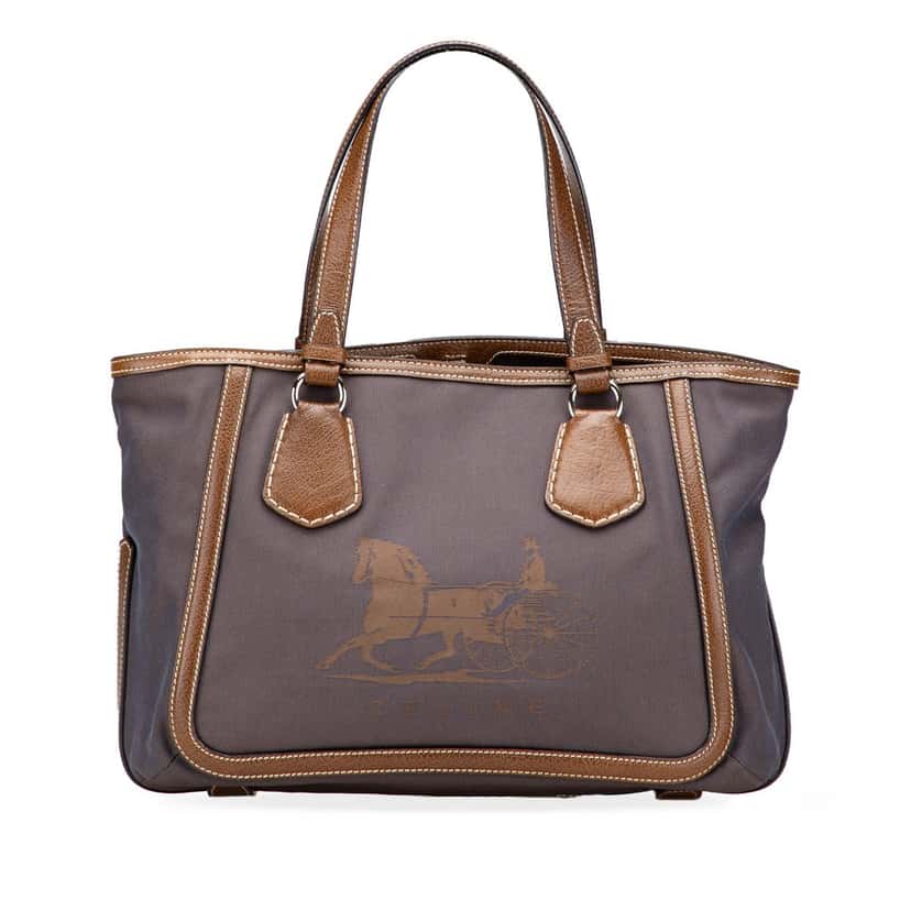 Celine Canvas Carriage Tote Brown Very good condition - Front View