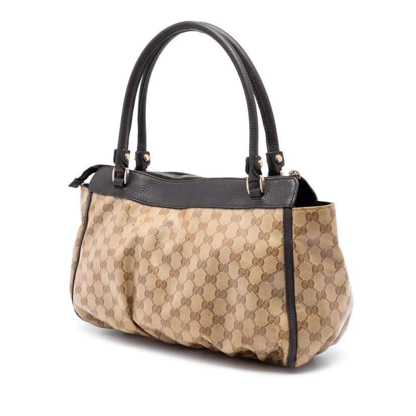 Gucci GG Crystal Abbey D Ring Tote Beige Good condition - Back View