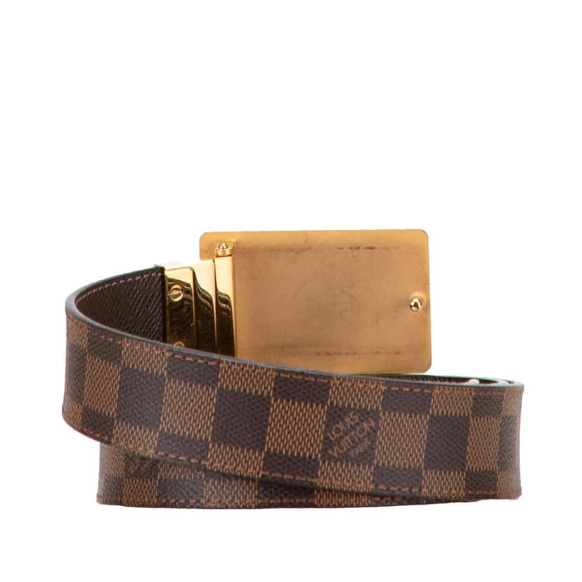 Louis Vuitton Damier Ebene Inventeur Reversible Belt Brown Canvas Very good condition - Inside View