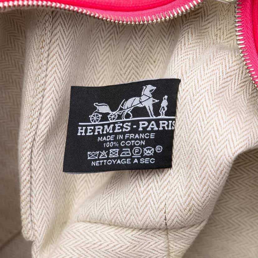 Hermès Small Canvas Bride A Brac Case Pink Very good condition - Box View